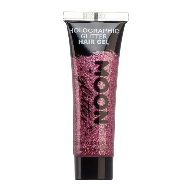 Moon Glitter Holographic Glitter Gel per capelli Oro Rosa 20ml