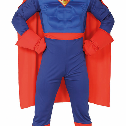 Costume da supereroe blu rosso