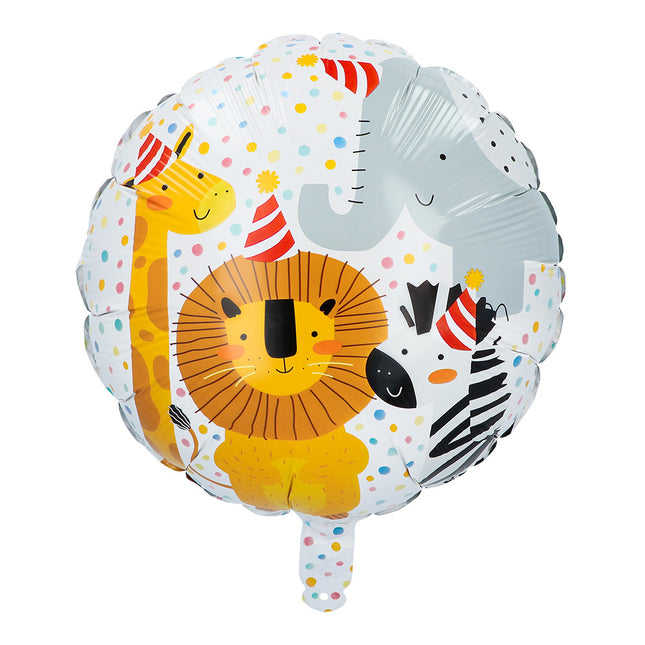 Palloncino ad elio Jungle vuoto su due lati 45 cm