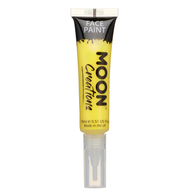 Moon Creations Vernice per il viso con pennello applicatore giallo 15ml