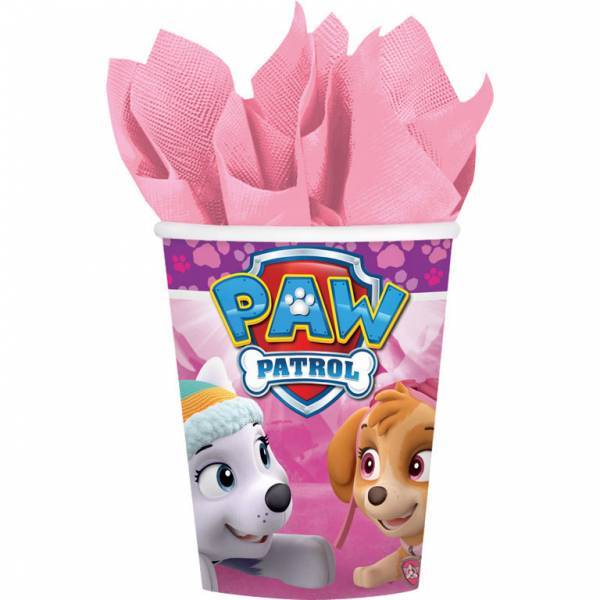 Tazze Paw Patrol Rosa 266ml 8 pezzi