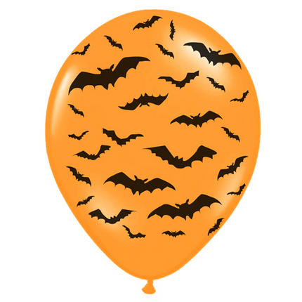 Palloncini Halloween Pipistrello 30cm 6pz