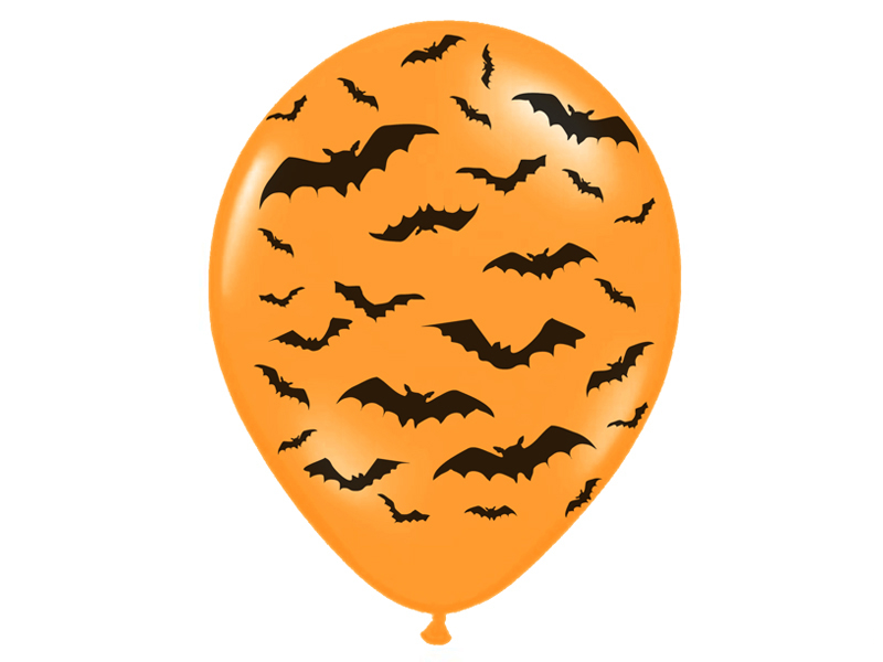 Palloncini Halloween Pipistrello 30cm 6pz