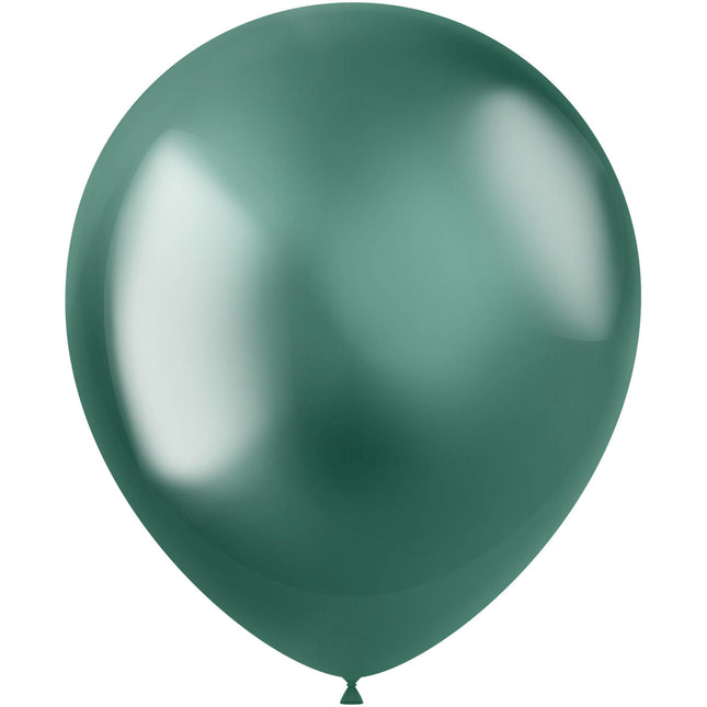 Palloncini verdi cromo 33cm 10pz