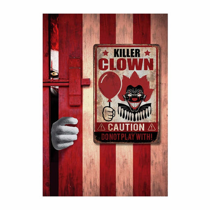 Decorazione murale di Halloween Piatto Killer Clown 36 cm