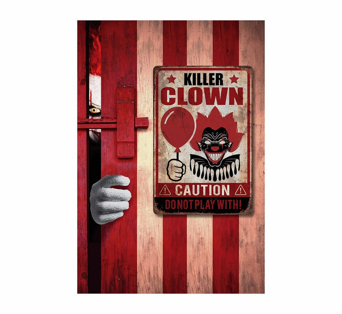 Decorazione murale di Halloween Piatto Killer Clown 36 cm