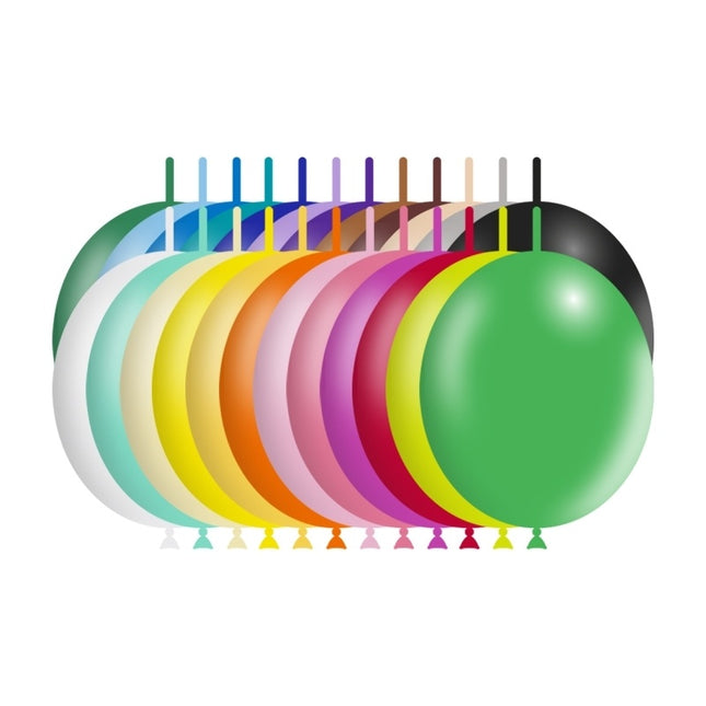 Palloncini a bottone colorati 30cm 50pz