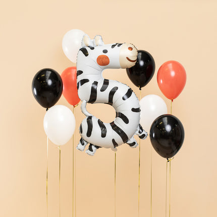 Palloncino ad elio 5 anni Zebra vuoto 81 cm