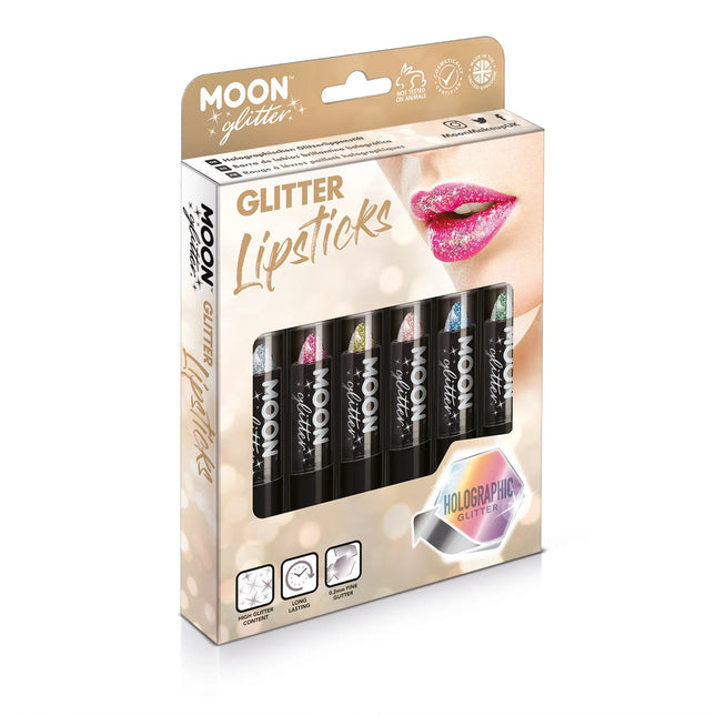 Moon Glitter Holographic Glitter Lipstick Oro 4.2g