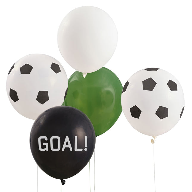 Palloncini calcio Goal 30cm 5pz