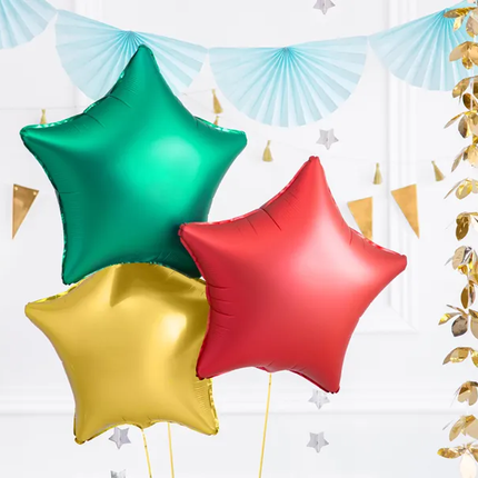 Palloncino ad elio Star rosso vuoto 48 cm