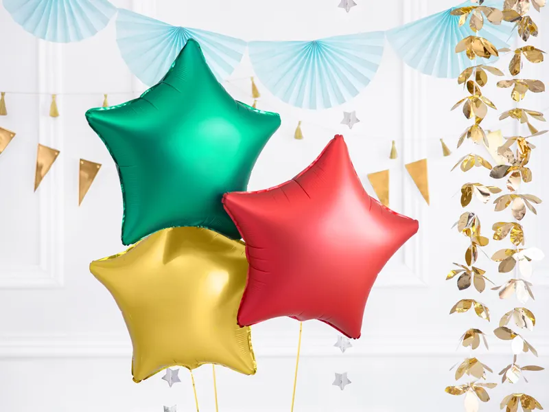 Palloncino ad elio Star rosso vuoto 48 cm