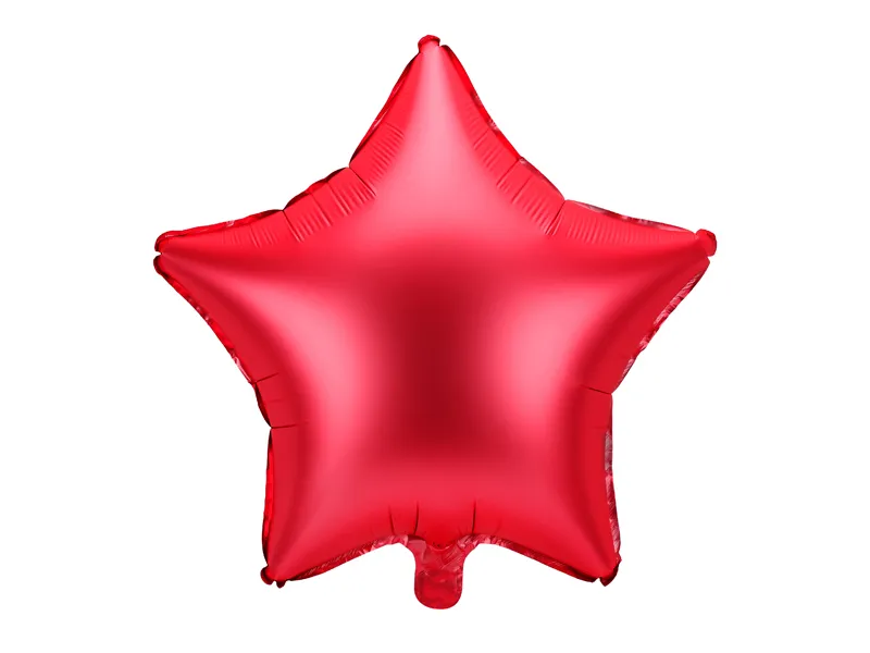 Palloncino ad elio Star rosso vuoto 48 cm