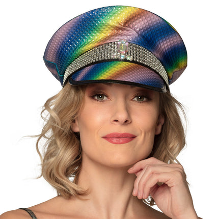 Cappello Paillettes Multicolore