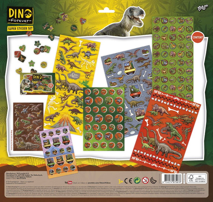 Set di adesivi Dino grandi