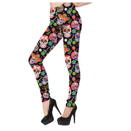 Leggings Dia De Los Muertos