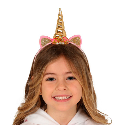 Tiara Unicorno Oro Bambino