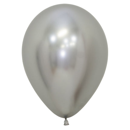 Palloncini Reflex Silver 23cm 80pz