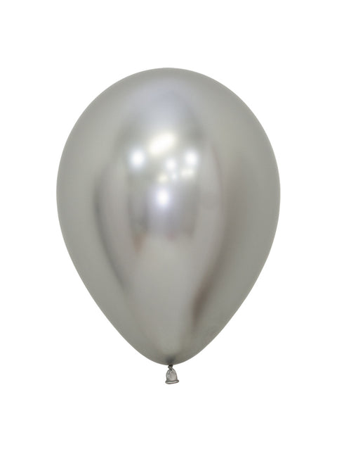 Palloncini Reflex Silver 23cm 80pz