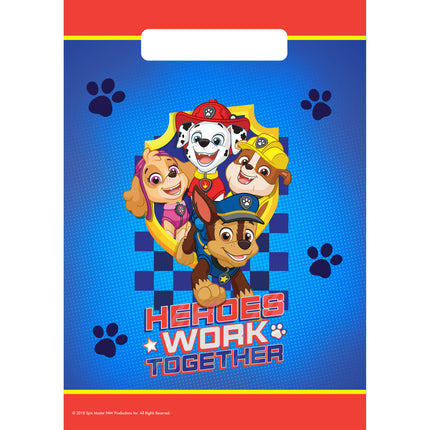 Sacchetti di condivisione Paw Patrol Eroi 23,4 cm 8 pezzi