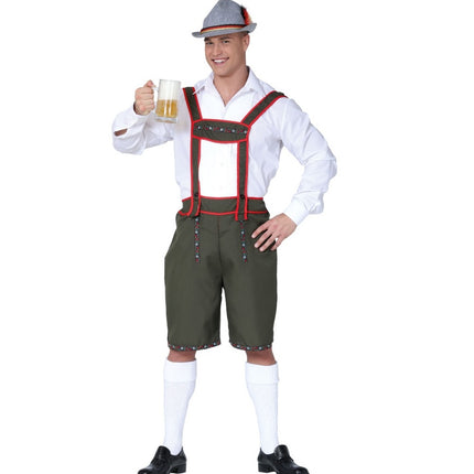 Lederhosen verde scuro per uomo