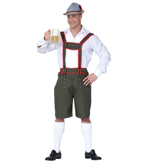 Lederhosen verde scuro per uomo