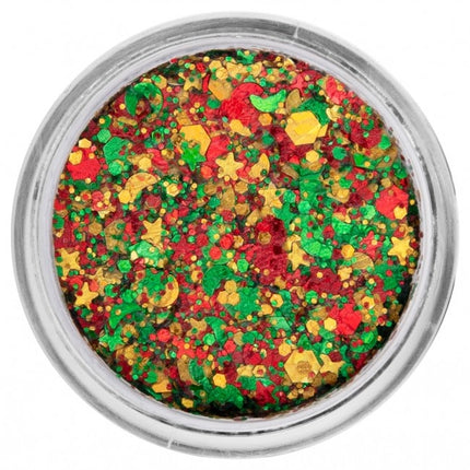 PXP Pressed Chunky Glitter Creme Rosso/Giallo/Verde 10ml