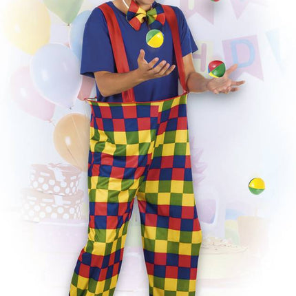 Costume da clown colorato M/L