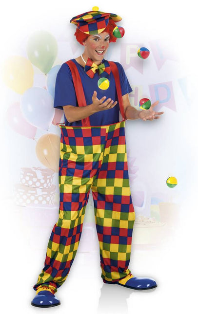 Costume da clown colorato M/L