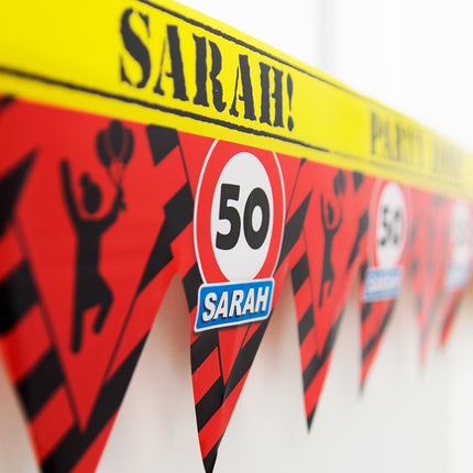 Sarah Barrier Ribbon 50 years Traffic sign 12m