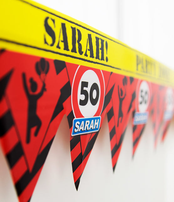 Sarah Barrier Ribbon 50 years Traffic sign 12m