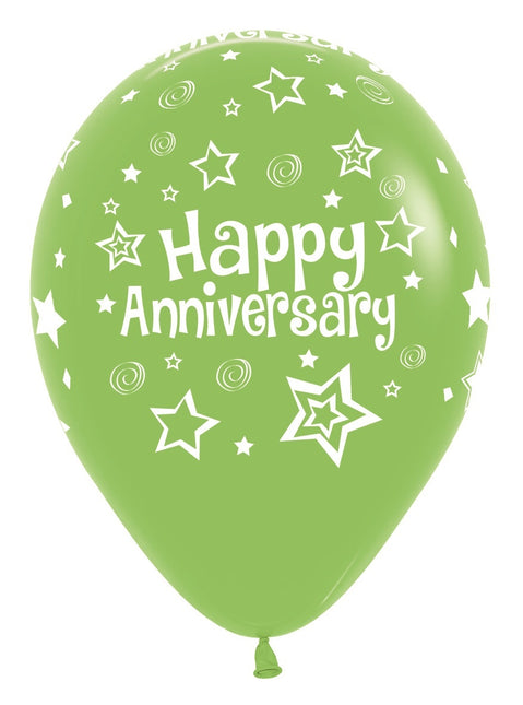 Palloncini Happy Anniversary Mix 30cm 25pz