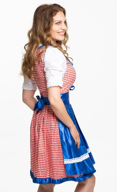 Abito Dirndl Oktoberfest Blu 3 pezzi