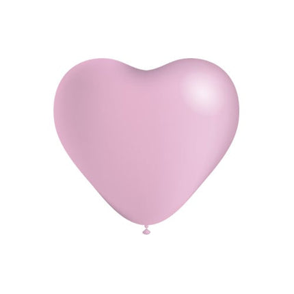 Palloncini rosa chiaro a forma di cuore 25 cm 6 pezzi