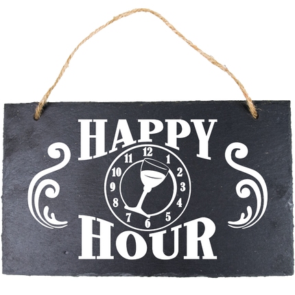 Piatto d'ardesia Happy Hour 25 cm