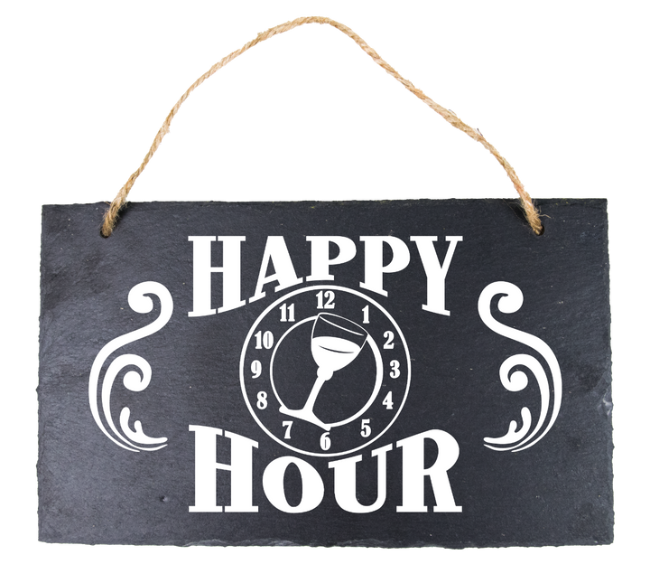 Piatto d'ardesia Happy Hour 25 cm