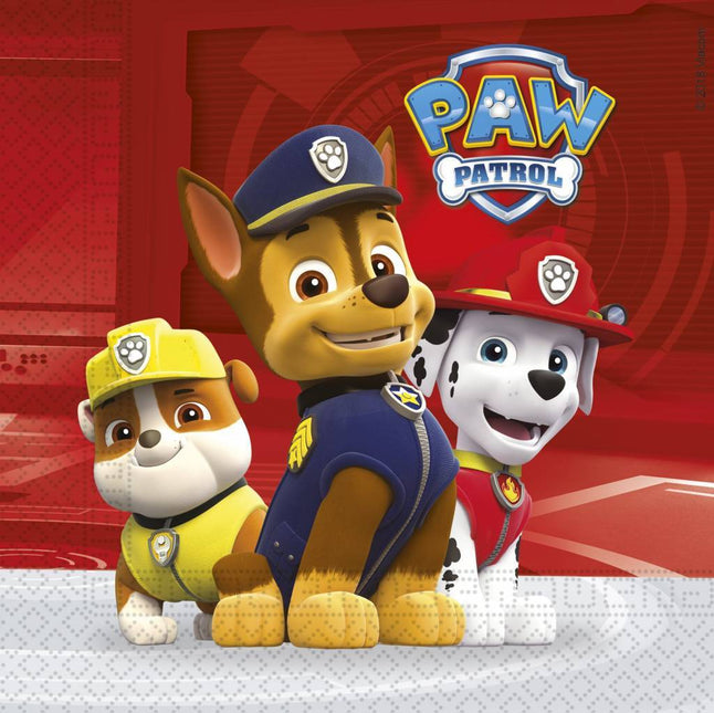 Tovaglioli Paw Patrol 33 cm 20 pezzi