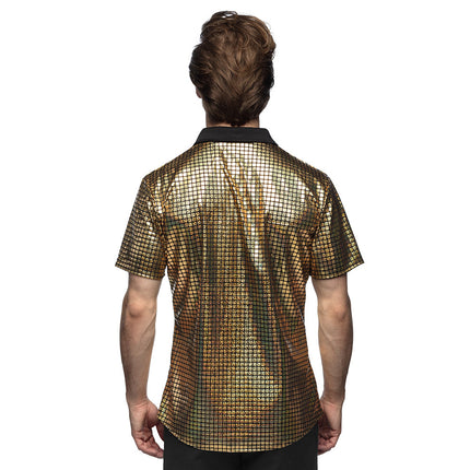 Camicia Disco Oro Metallizzato