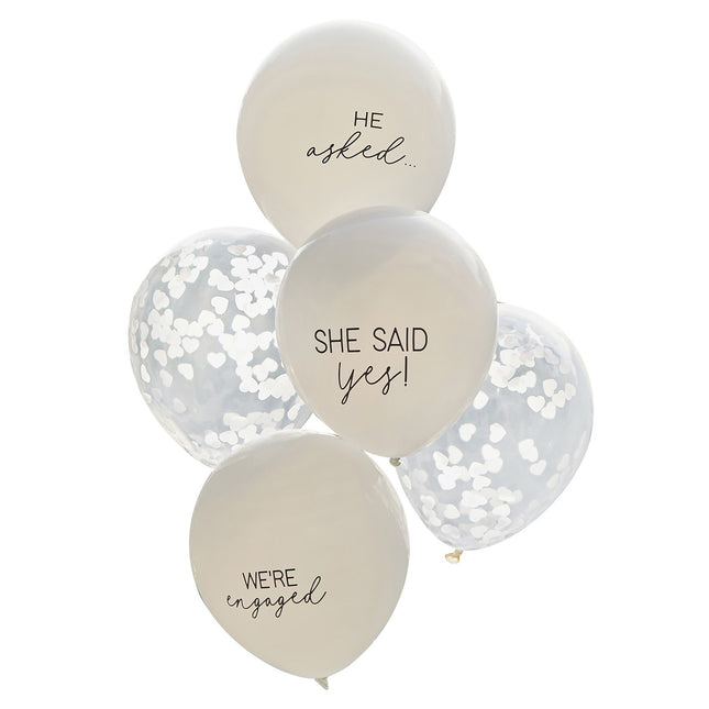 Palloncini matrimonio 30cm 5pz