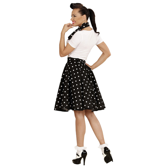 Set di costumi Rock N Roll 50S nero 2 pezzi