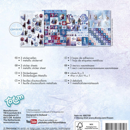 Libro di adesivi Frozen