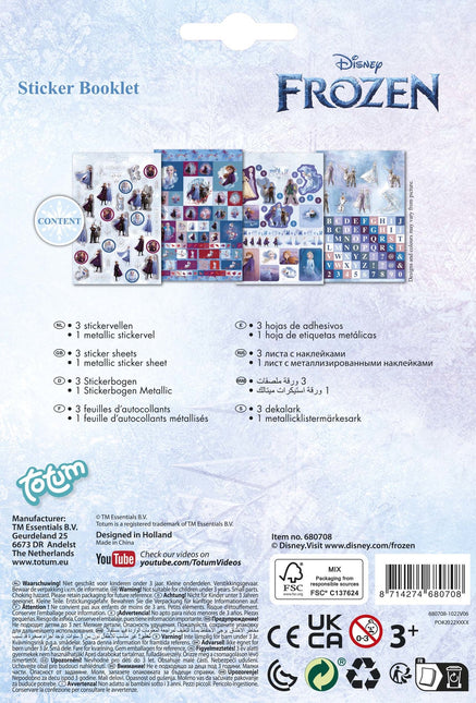 Libro di adesivi Frozen