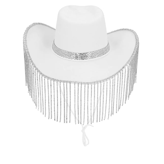 Cappello da cowgirl Showgirl bianco