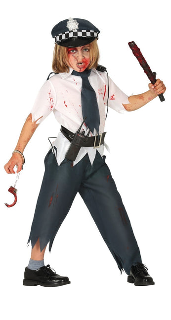 Costume da zombie della polizia per ragazzo