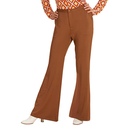 Pantaloni Disco 70S Marrone Donna