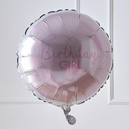 Palloncino ad elio per ragazza di compleanno vuoto 43 cm