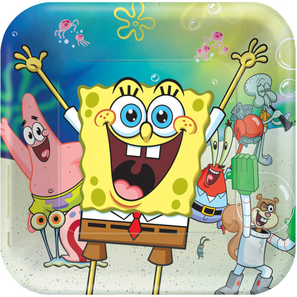 Piatti Spongebob 23 cm 8 pezzi