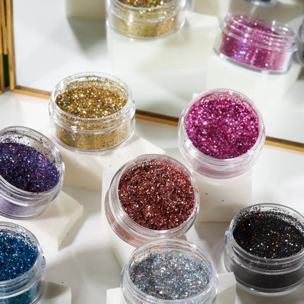 Moon Glitter Holographic Glitter Shakers Argento 5g