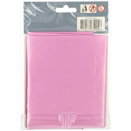 Palloncino Foil Figura 4 Matt Pink XL 86cm vuoto