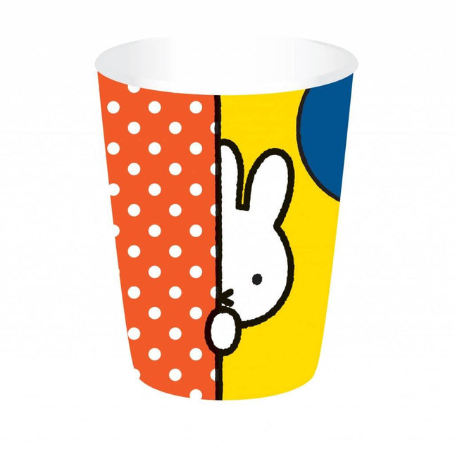 Tazze Miffy in cartone da 250 ml 8 pezzi